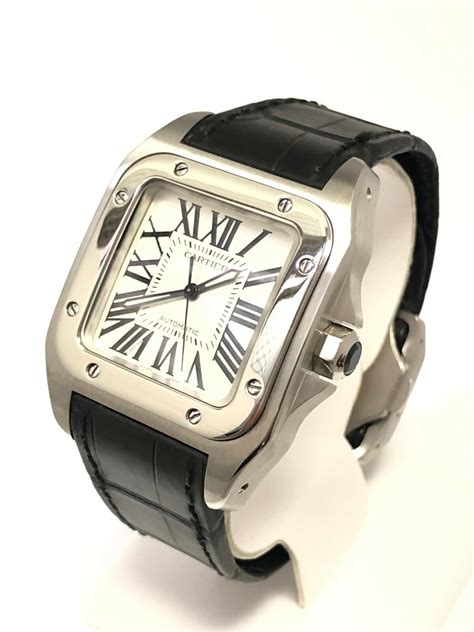 cartier round santos|cartier santos 100 medium.